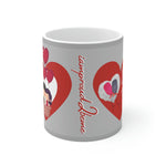 OSTOMY BALLOONS LOVE White Ceramic Mug (valentines)