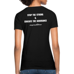 Women's T-Shirt Crohn's Disease Awareness - black