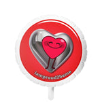 IAMPROUD2BEME HEART Mylar Helium Balloon (red)