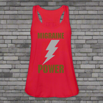 Women's Flowy Tank Top MIGRAINE HEADACHE - red