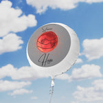 STOMA HUGS Mylar Helium Balloon (grey)