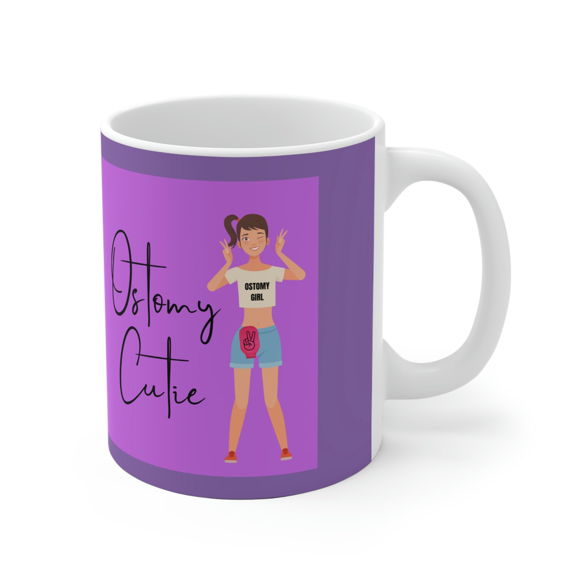 OSTOMY CUTIE White Ceramic Mug