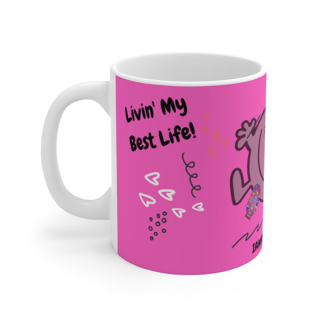 LIVIN' MY BEST LIFE White Ceramic Mug