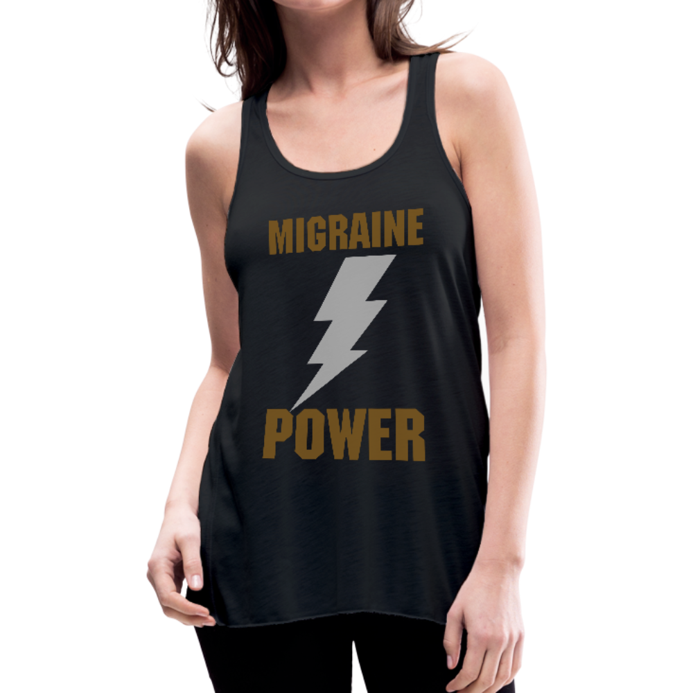 Women's Flowy Tank Top MIGRAINE HEADACHE - black
