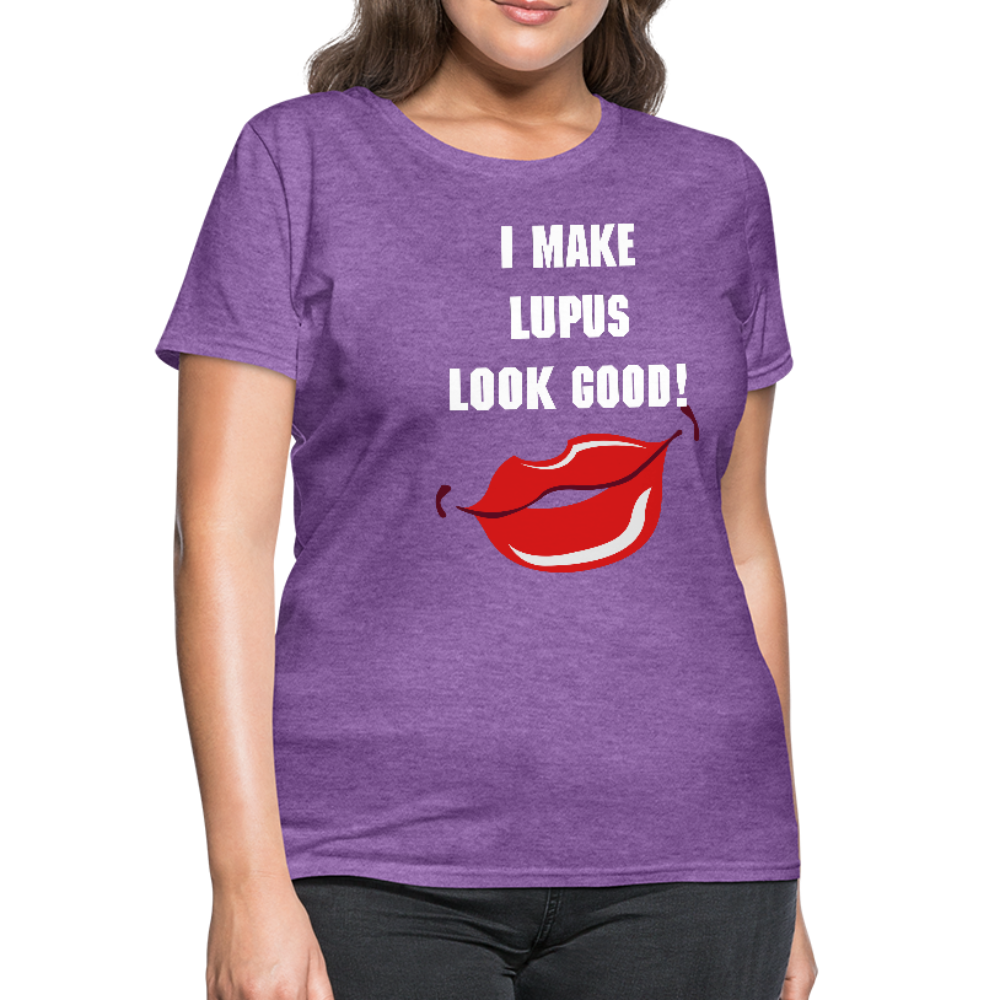 Women's T-Shirt Lupus Awareness - purple heather