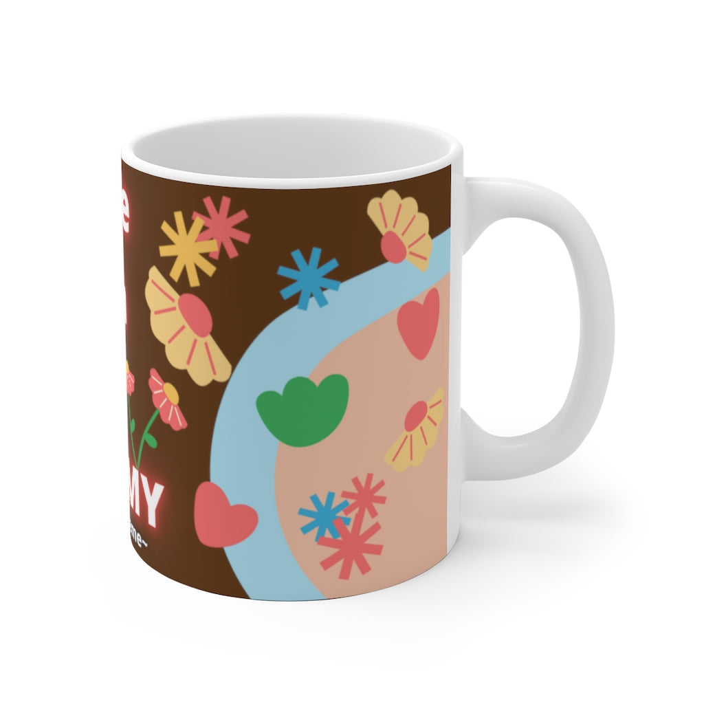 CUTIE WITH A OSTOMY White Ceramic Mug