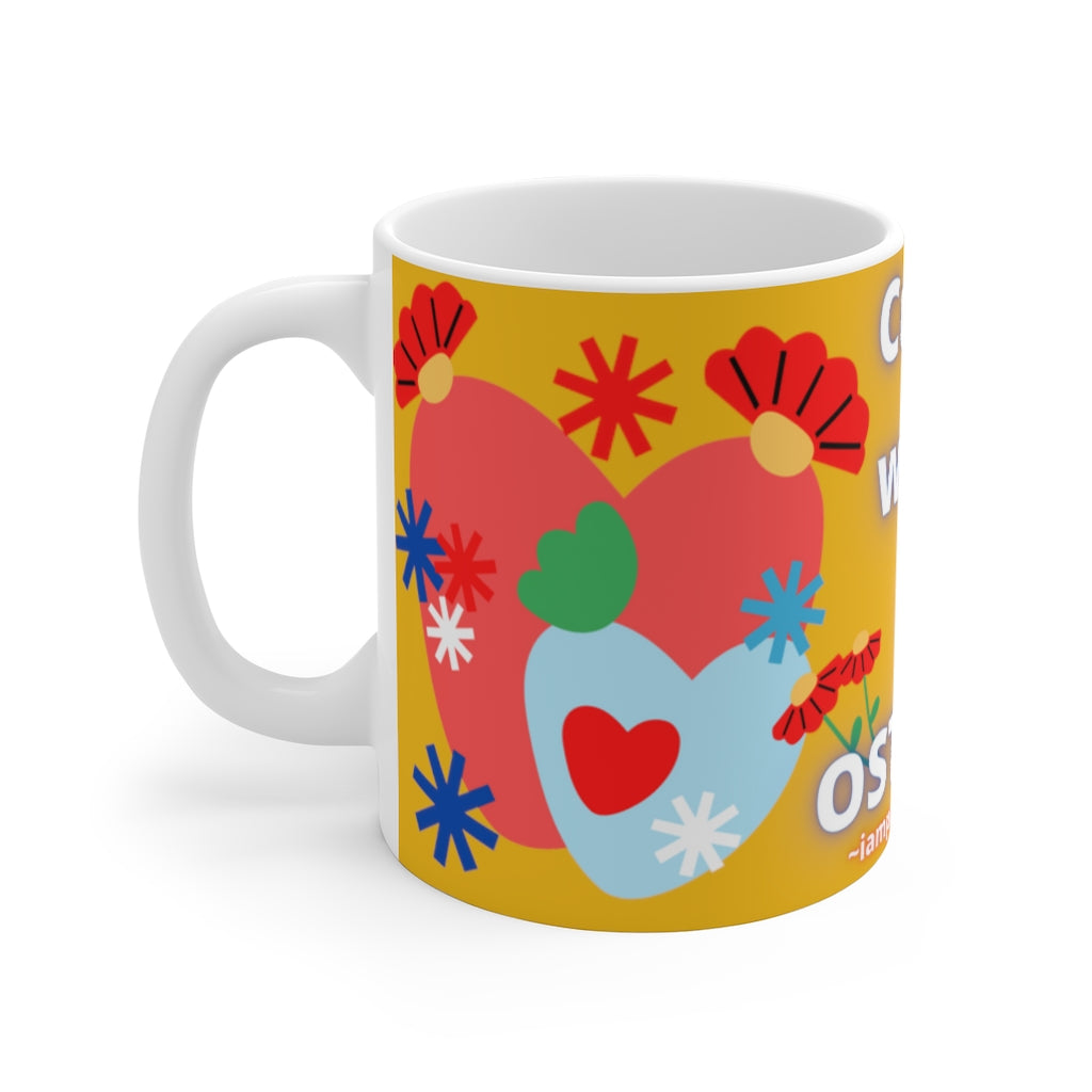 CUTIE WITH A OSTOMY White Ceramic Mug