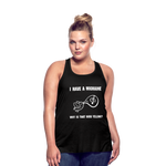 Women's Flowy Tank Top MIGRAINE HEADACHE - black