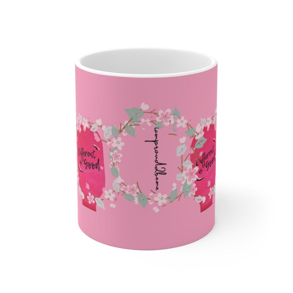 DIFFERENT IS GOOD White Ceramic Mug