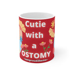 CUTIE WITH A OSTOMY White Ceramic Mug