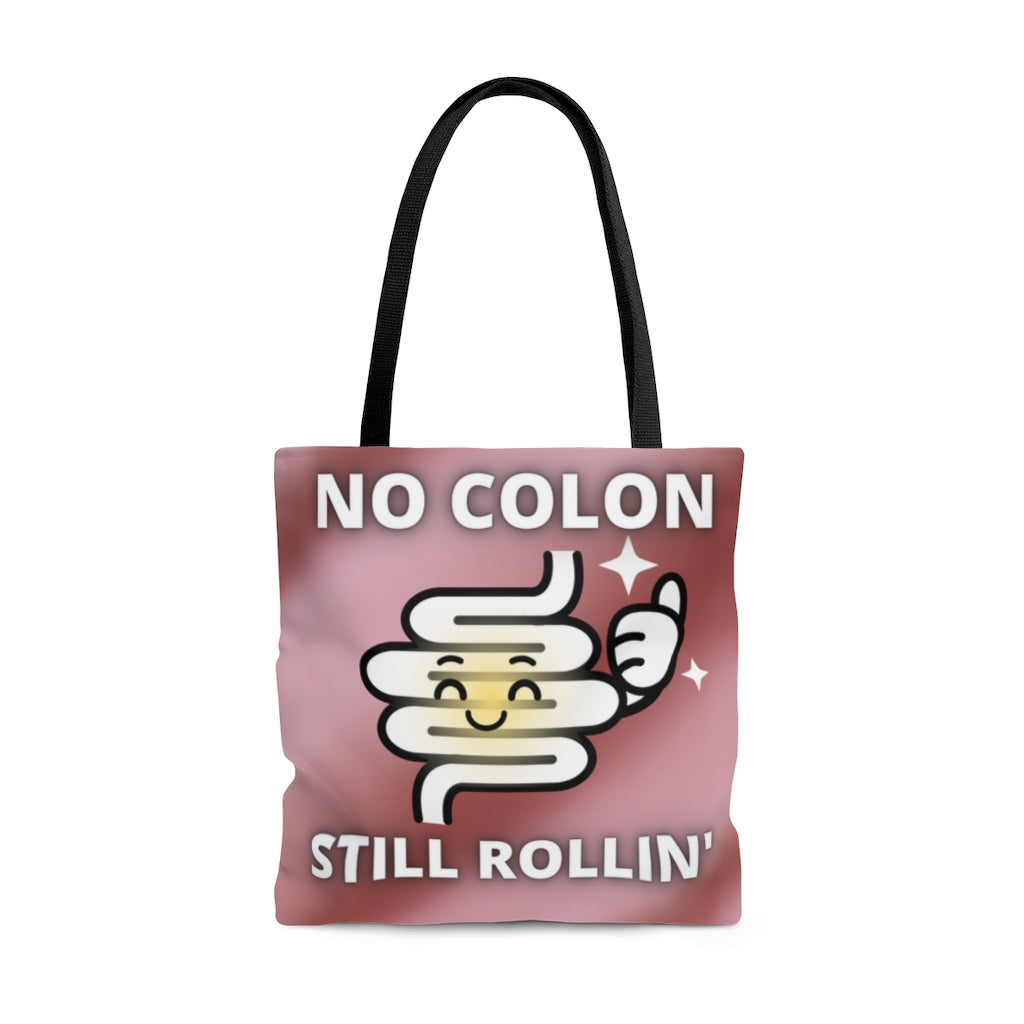 NO COLON STILL ROLLIN' Practical Tote Bag (multi color pattern)