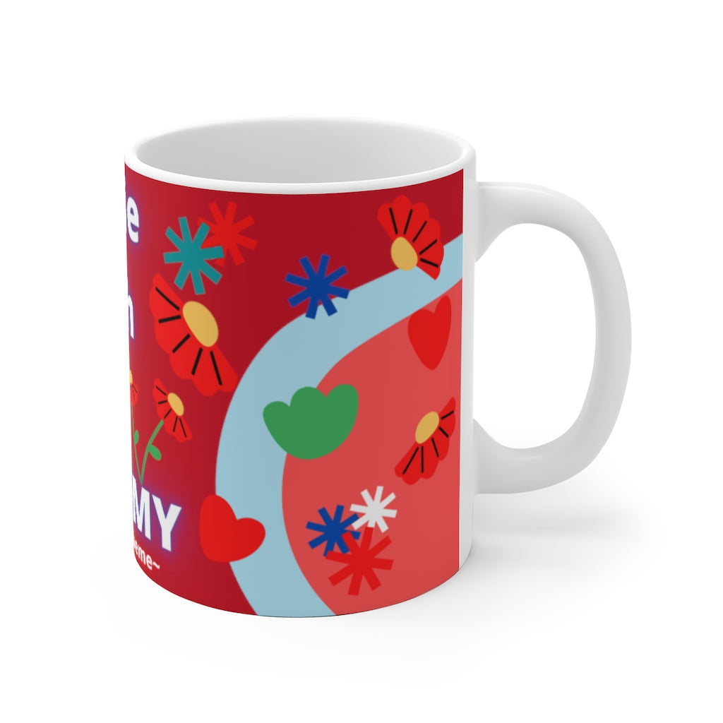 CUTIE WITH A OSTOMY White Ceramic Mug