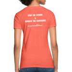 Women's T-Shirt Migraine Warrior Stop The Stigma - heather coral