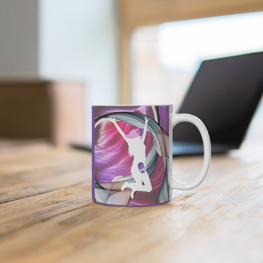 OSTOMY WARRIOR White Ceramic Mug (female)