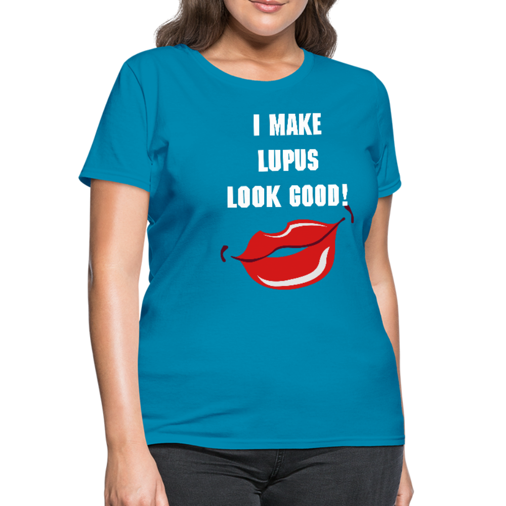 Women's T-Shirt Lupus Awareness - turquoise