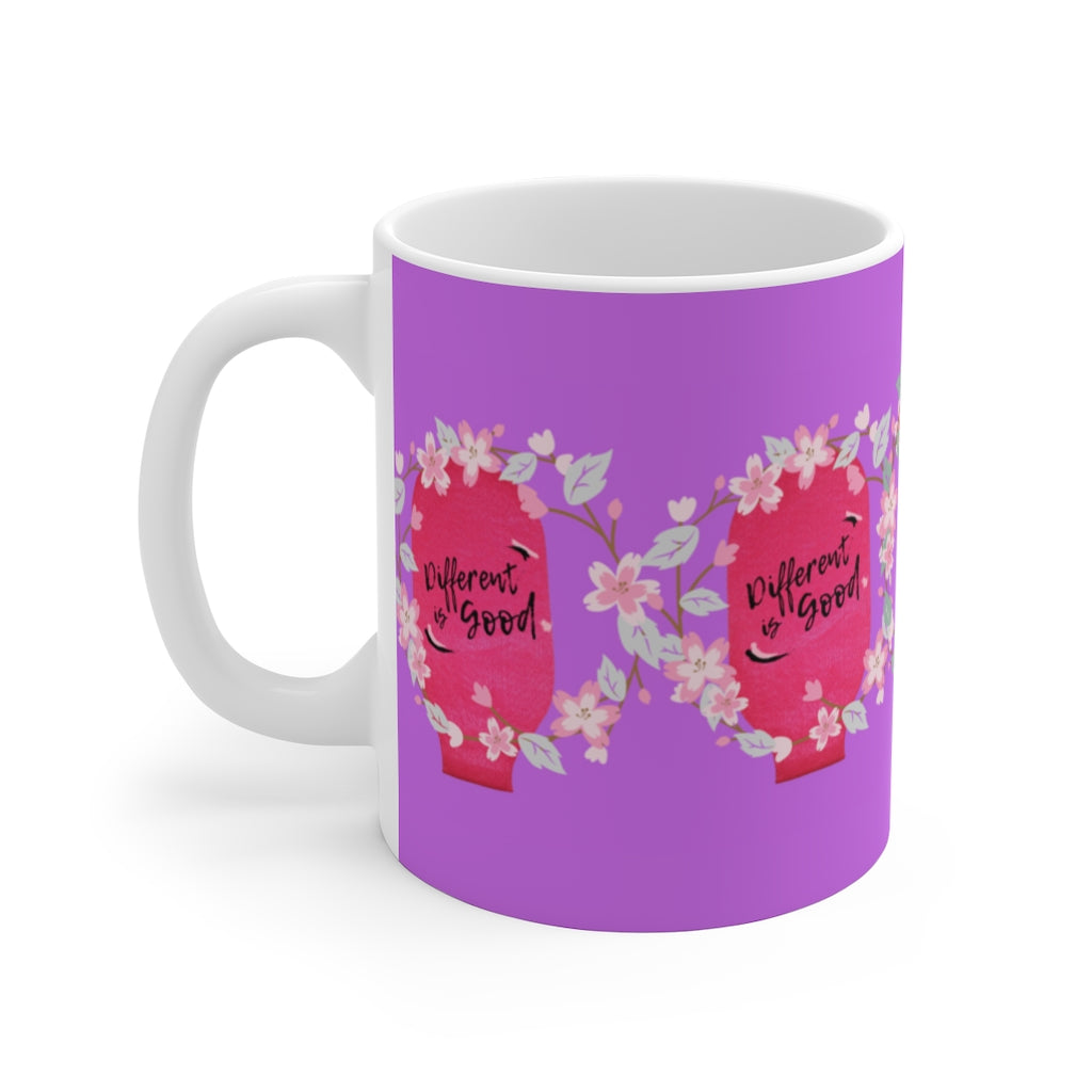 DIFFERENT IS GOOD White Ceramic Mug