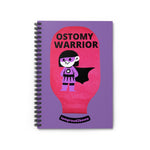 OSTOMY WARRIOR GIRL Spiral Notebook - Ruled Line