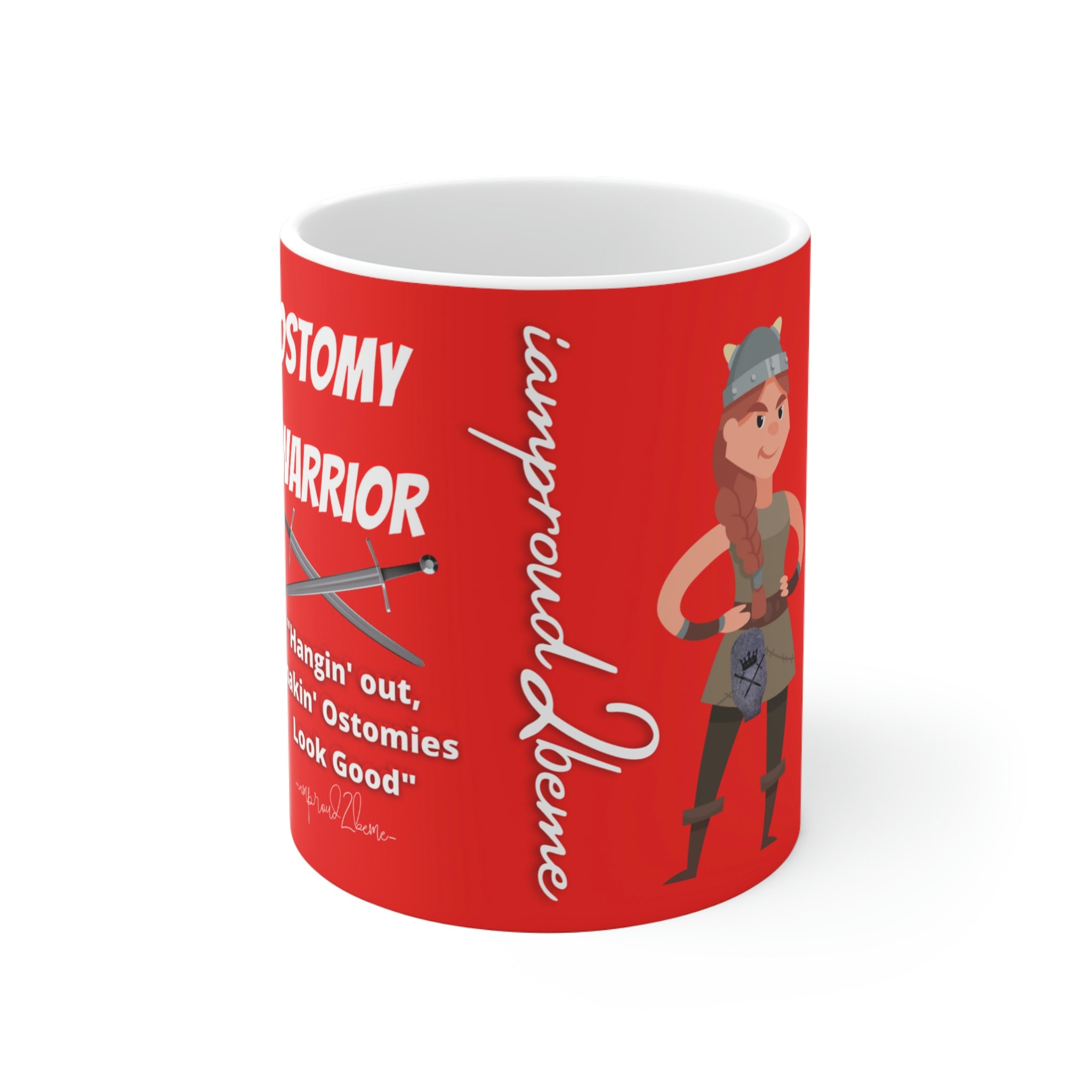 OSTOMY WARRIOR White Ceramic Mug