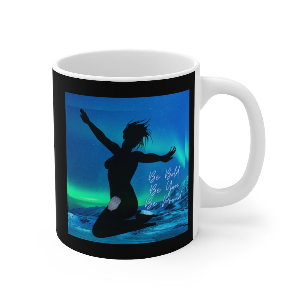 OSTOMY WARRIOR White Ceramic Mug (female)