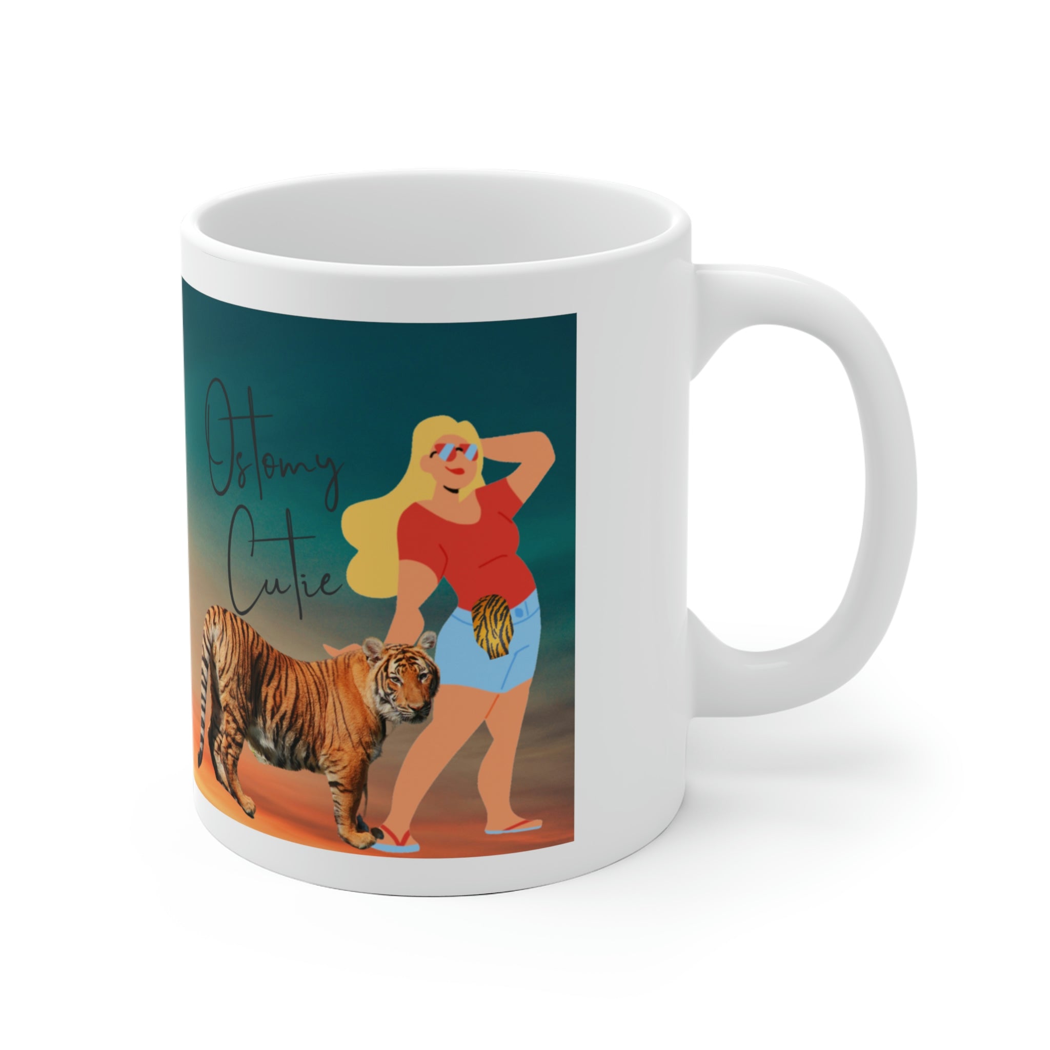 OSTOMY CUTIE White Ceramic Mug