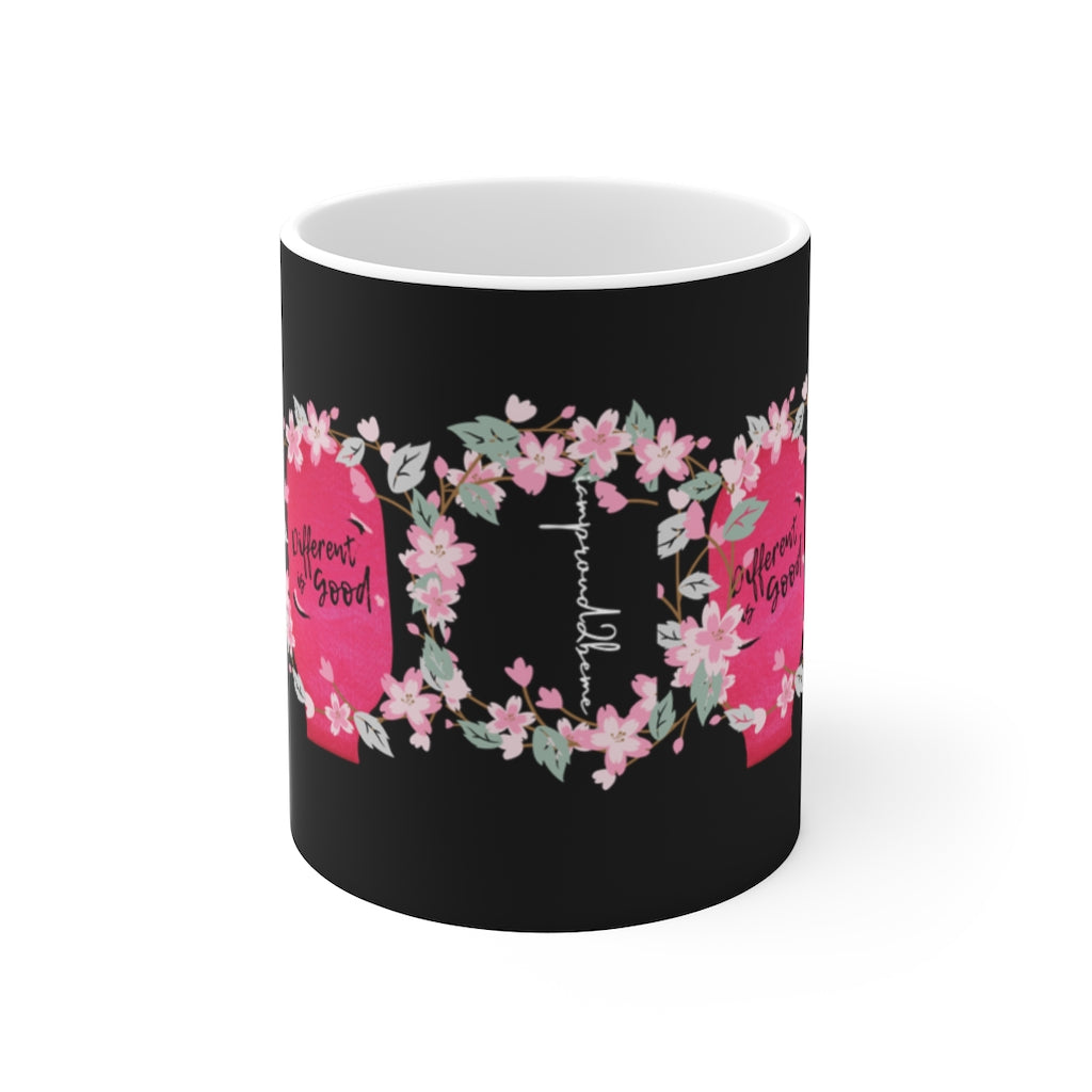 DIFFERENT IS GOOD White Ceramic Mug