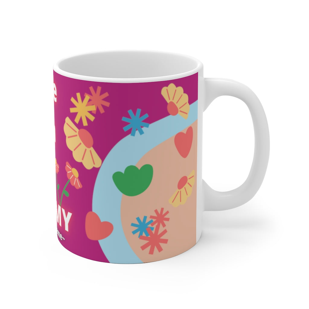CUTIE WITH A OSTOMY White Ceramic Mug