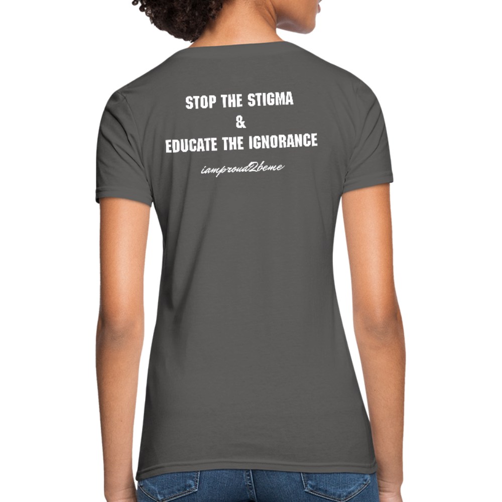Women's T-Shirt Crohn's Disease Awareness - charcoal