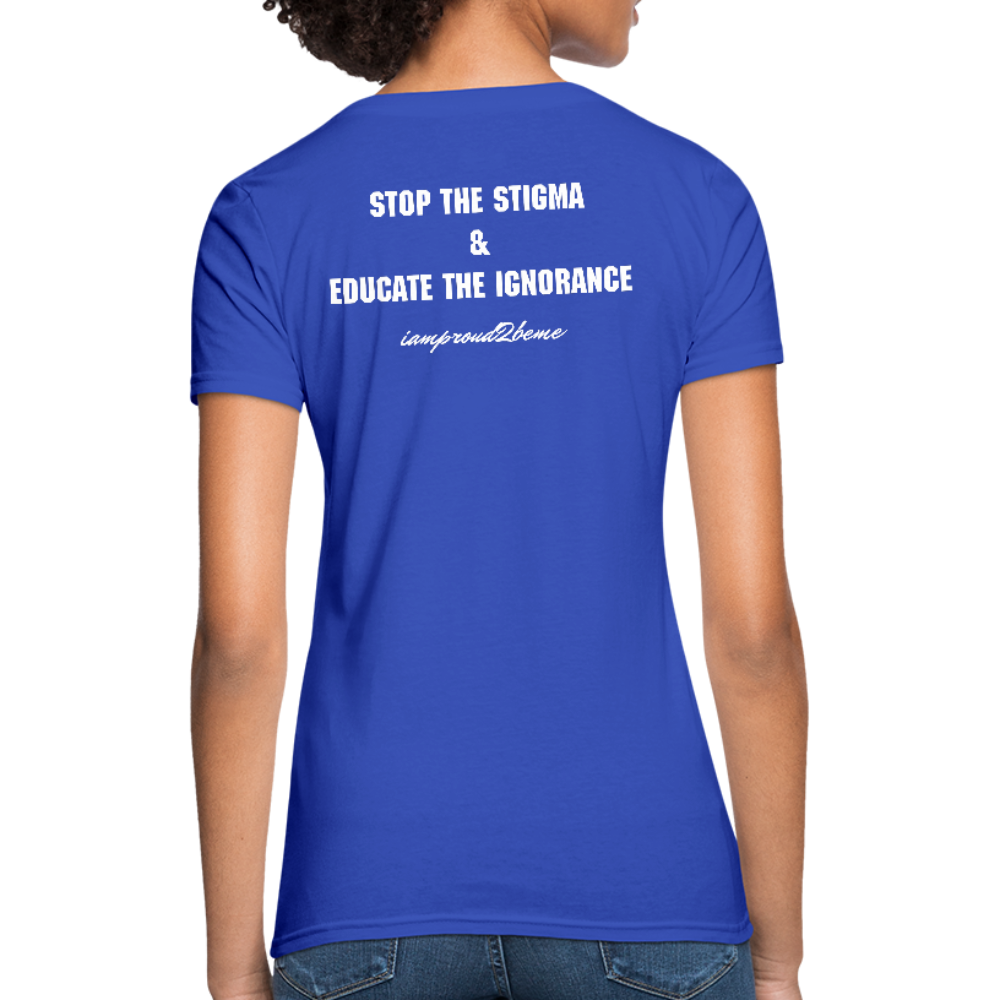 Women's T-Shirt Crohn's Disease Awareness - royal blue