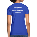Women's T-Shirt Crohn's Disease Awareness - royal blue