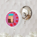 FEMALE OSTOMY BAG Mylar Helium Balloon (pink)