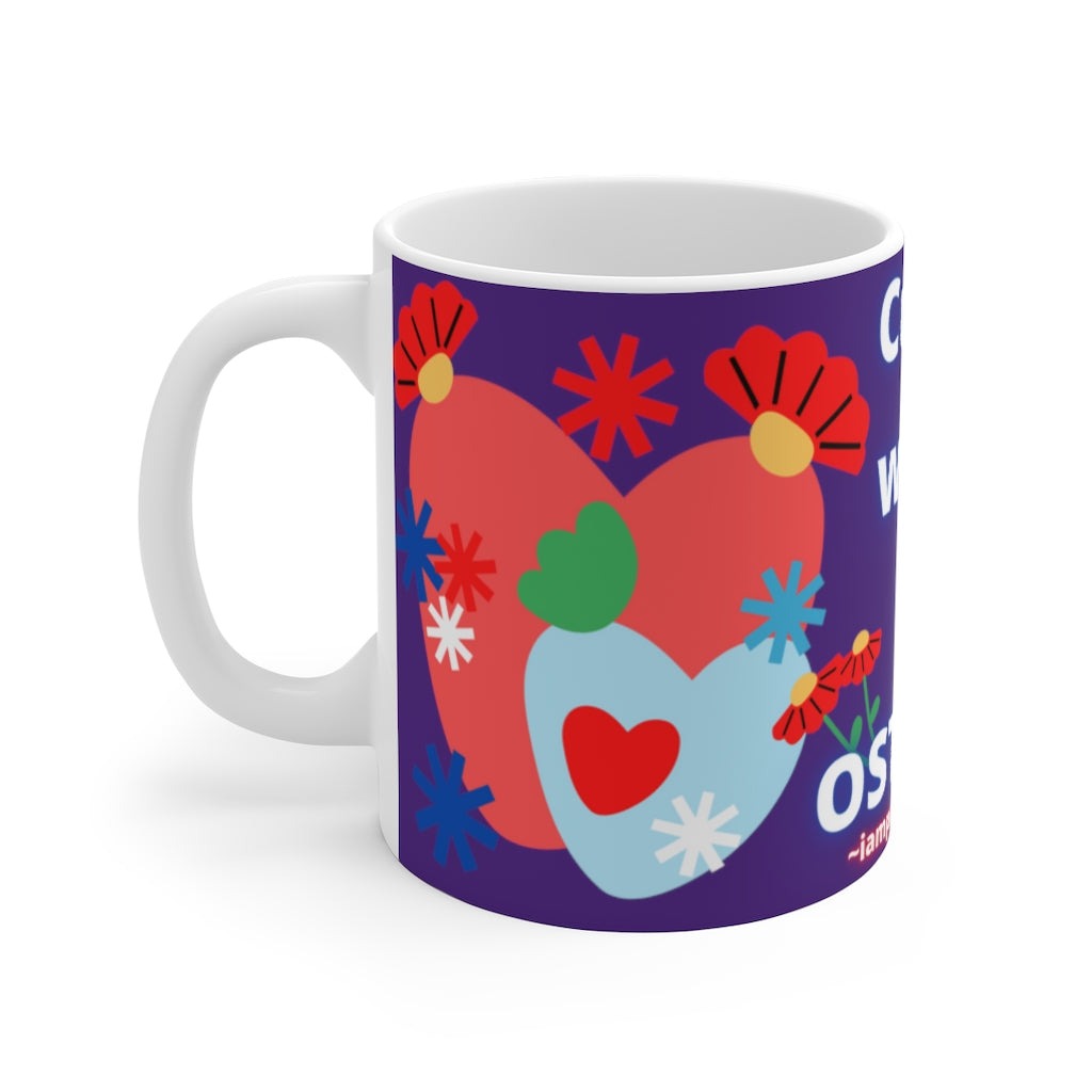 CUTIE WITH A OSTOMY White Ceramic Mug