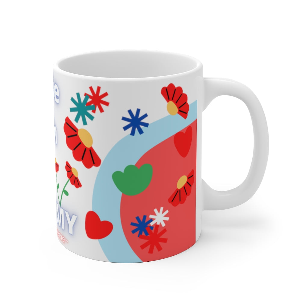 CUTIE WITH A OSTOMY White Ceramic Mug