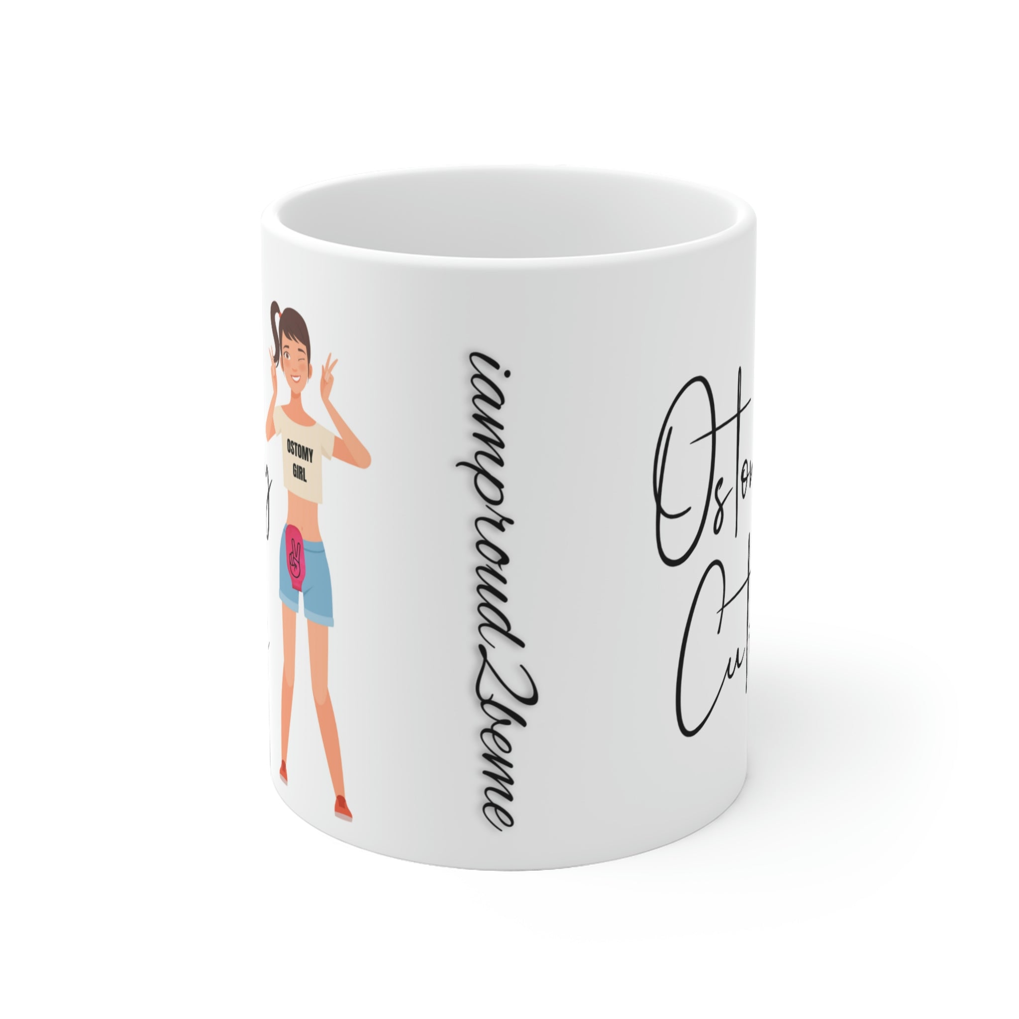 OSTOMY CUTIE White Ceramic Mug