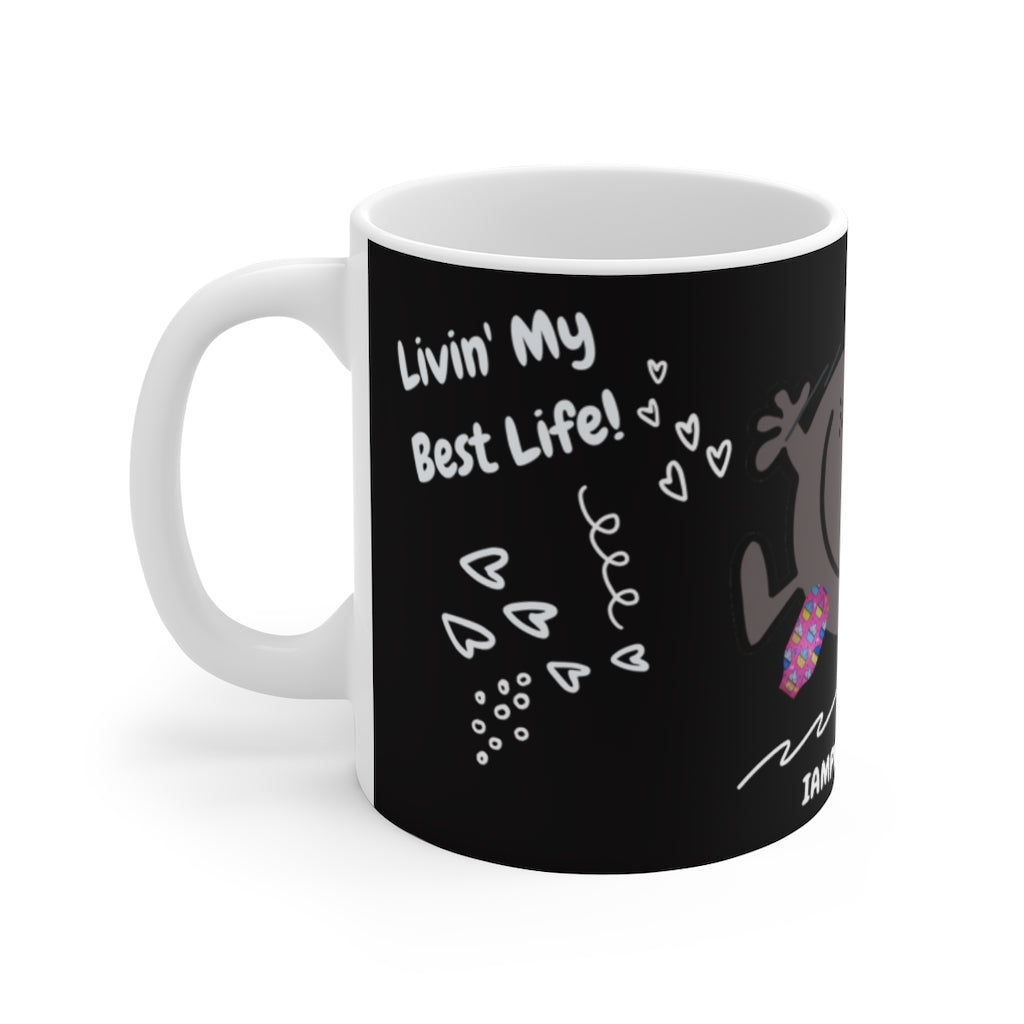 LIVIN' MY BEST LIFE White Ceramic Mug