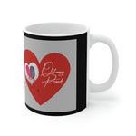 OSTOMY BALLOONS LOVE White Ceramic Mug (valentines)