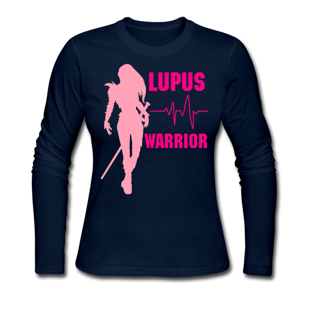 Women's Long Sleeve Jersey T-Shirt - navy