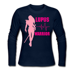 Women's Long Sleeve Jersey T-Shirt - navy