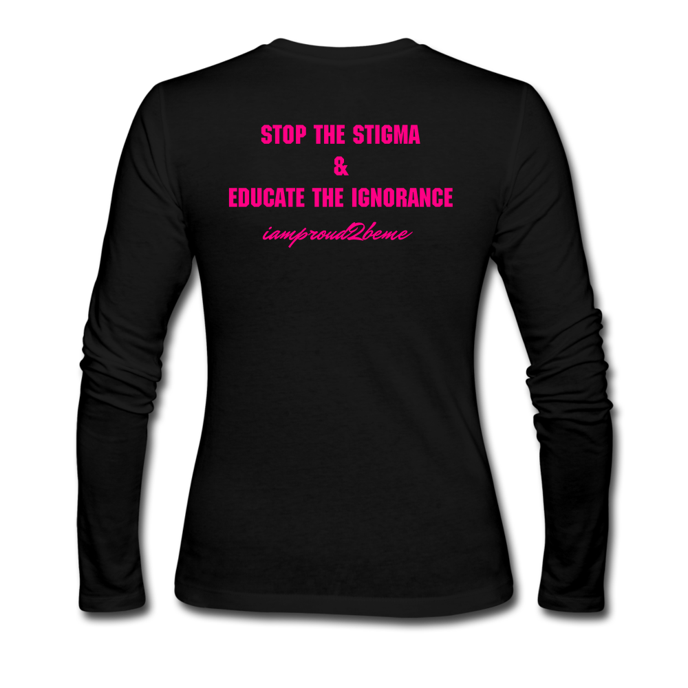 Women's Long Sleeve Jersey T-Shirt - black
