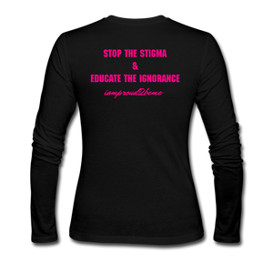 Women's Long Sleeve Jersey T-Shirt - black
