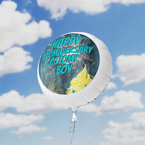 HAPPY STOMAVERSARY OSTOMY BOY Mylar Helium Balloon