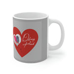 OSTOMY BALLOONS LOVE White Ceramic Mug (valentines)