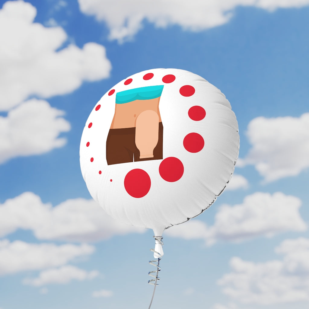 FEMALE OSTOMY BAG Mylar Helium Balloon (white)