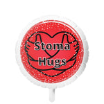 STOMA HUGS Mylar Helium Balloon (red)