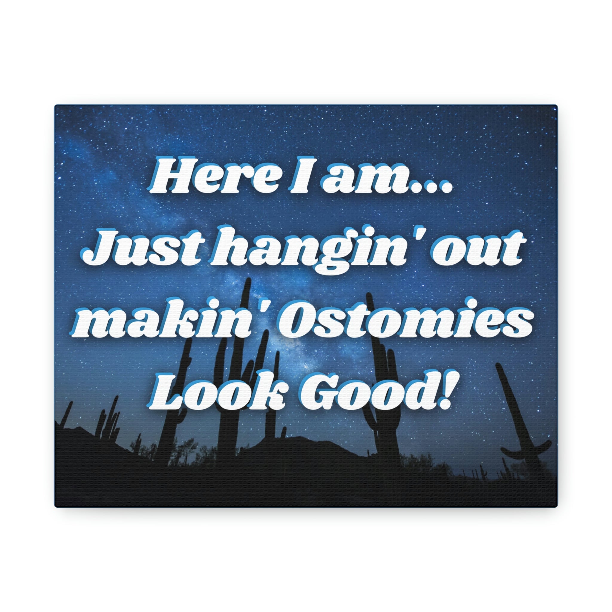 MAKIN' OSTOMIES LOOK GOOD (Canvas Gallery Wrap)