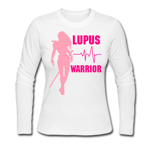 Women's Long Sleeve Jersey T-Shirt - white