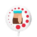 FEMALE OSTOMY BAG Mylar Helium Balloon (white)