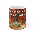 LOVIN' LIFE & PUMPKIN SPICE White Ceramic Mug
