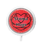 STOMA HUGS Mylar Helium Balloon (grey)
