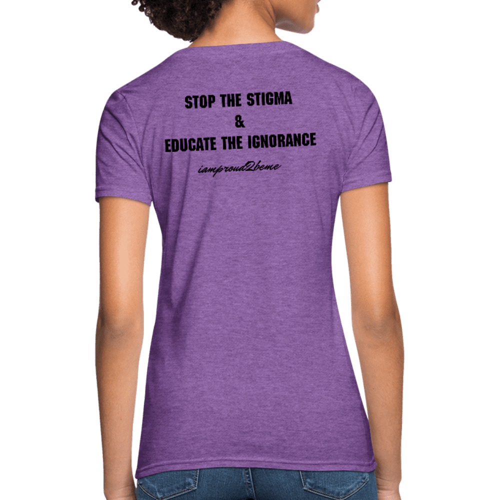 Women's T-Shirt Chronic Illness Awareness - purple heather