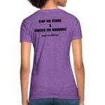 Women's T-Shirt Chronic Illness Awareness - purple heather